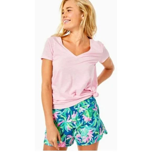 Lilly Pulitzer Pants - Lilly Pulitzer Ocean View Short – Macaw Blues Sweet Escape Size Medium